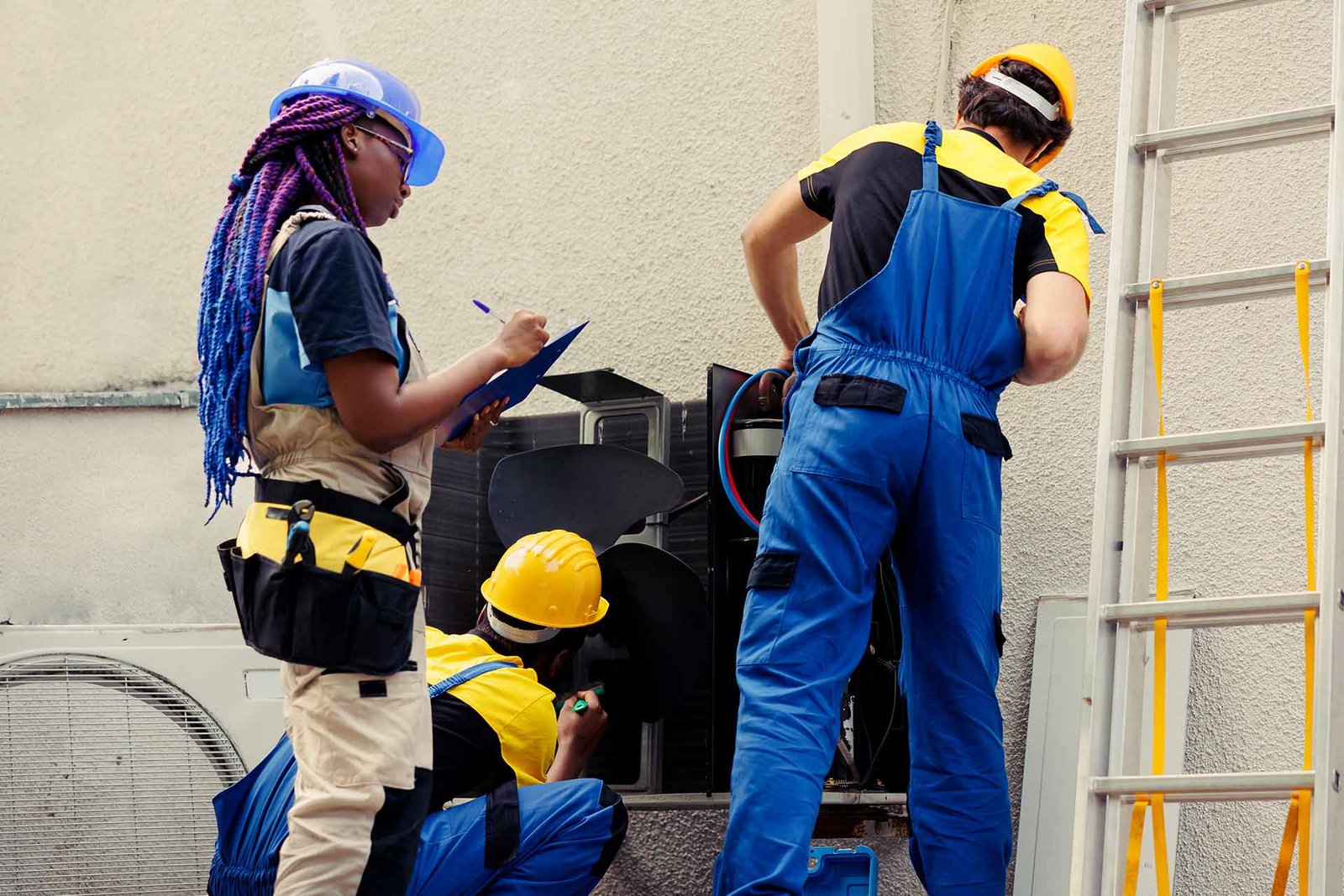 engineers checking clogged air filters 2023 11 27 05 08 23 utc