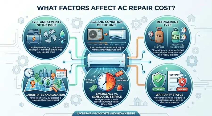 What Factors Affect AC Repair Cost